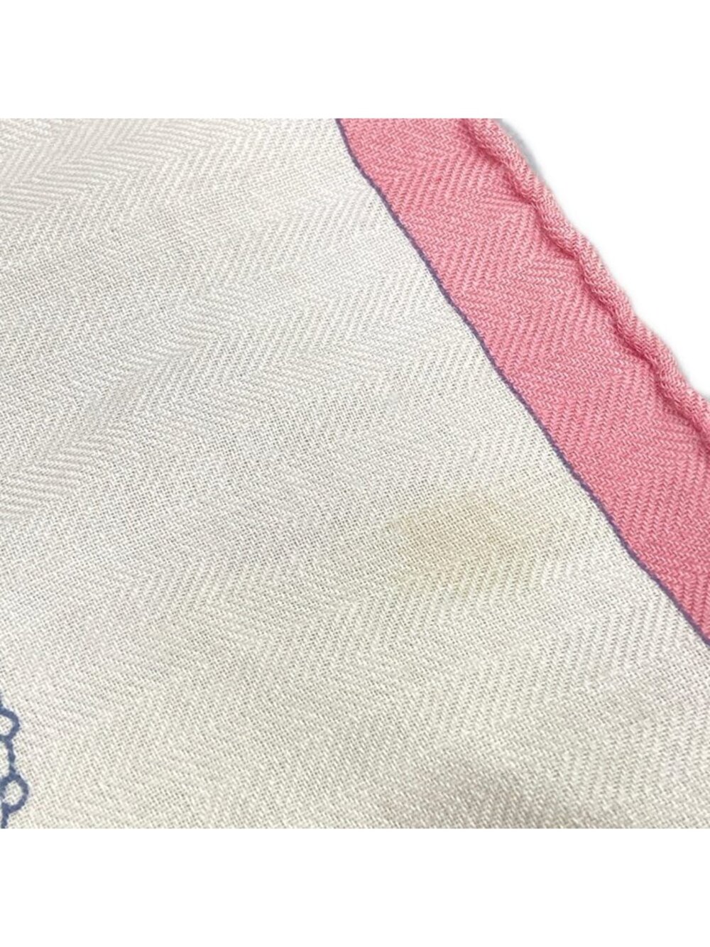 Hermes Shawl Carre 140 Ivory Navy Multi Cavalcadour Floral Pattern Cashmere - Picture 4 of 9